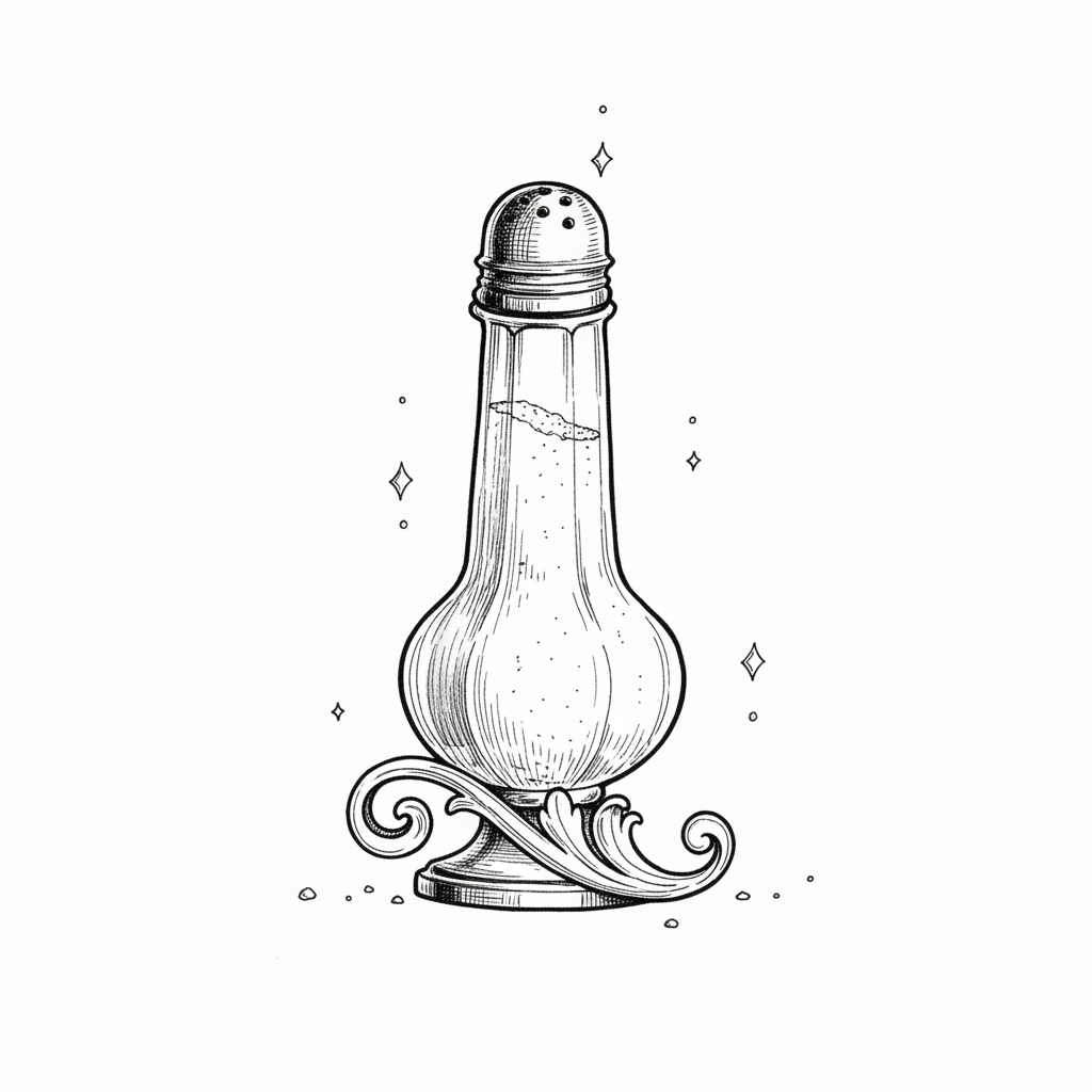 Ink illustration for The White Gold: How Salt Forged Economies and Empires Through History